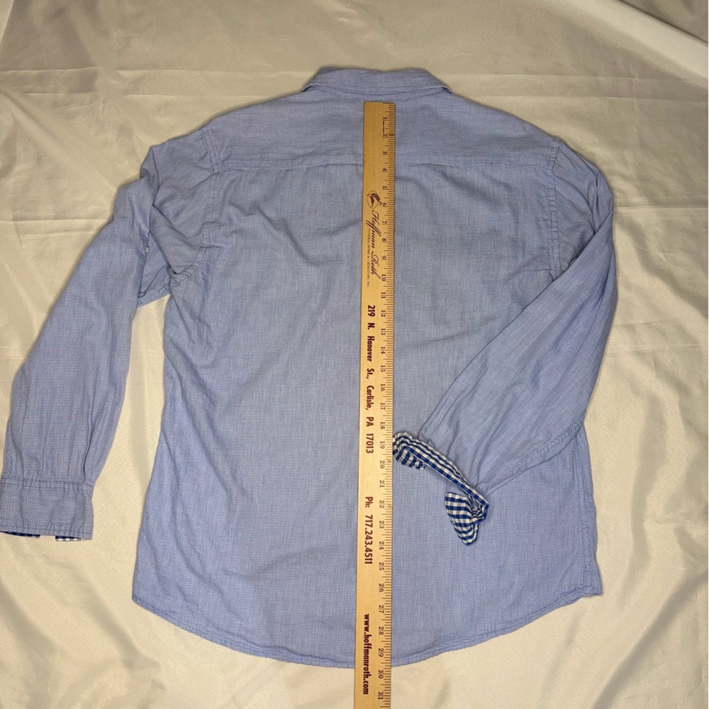 Paper Denim & Cloth Blue Oxford Button Down Shirt XL Classic Preppy Dadcore - Picture 6 of 13